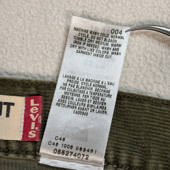 Levi's 527 Corduroy Pants Men's 36x30 Green Low Boot Cut Y2K Western Cowboy - Picture 16 of 16